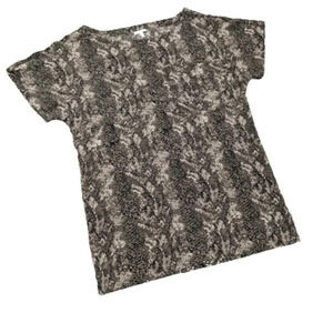 Joie Weaver Leopard Print 100% Silk Tunic Dress Brown Size L